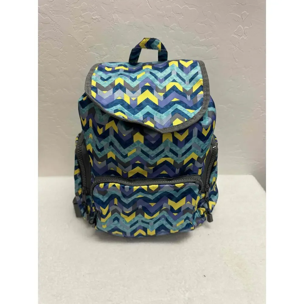 North Bend Multi-Color‎ Chevron Pattern Bucket Backpack